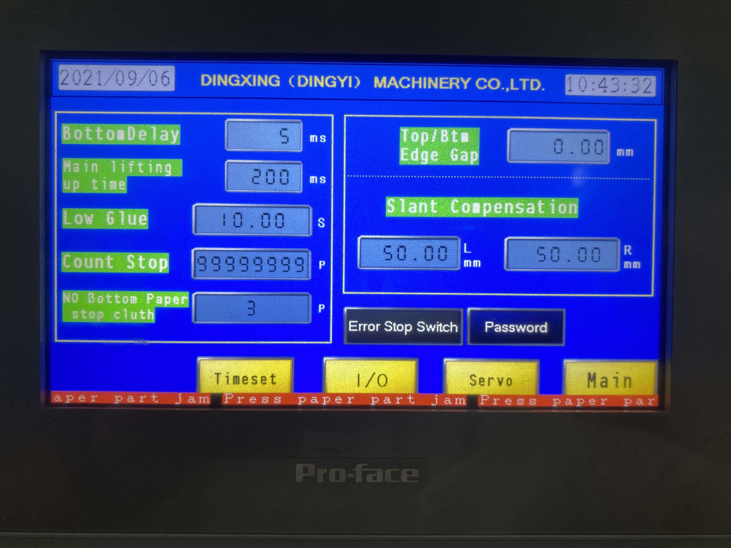 Máquina laminadora de papelão ondulado 450*450 mm parede dupla 5 camadas