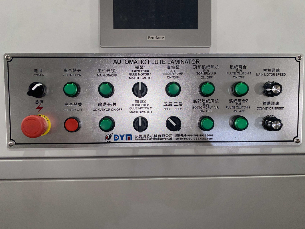 Máquina laminadora de papelão ondulado 450*450 mm parede dupla 5 camadas